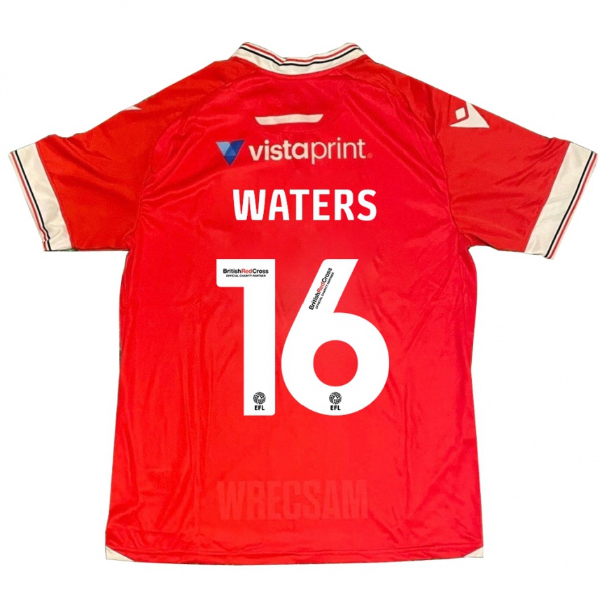 Vyrai Billy Waters #16 Raudona Namų Marškinėliai 2023/24 T-Shirt