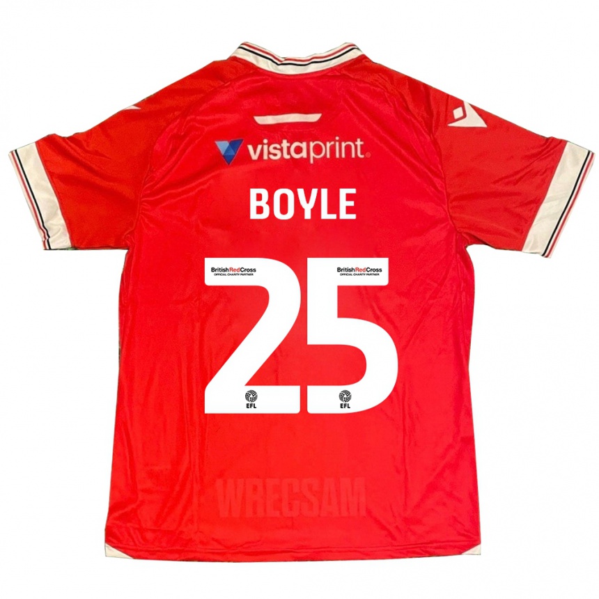 Vyrai Will Boyle #25 Raudona Namų Marškinėliai 2023/24 T-Shirt