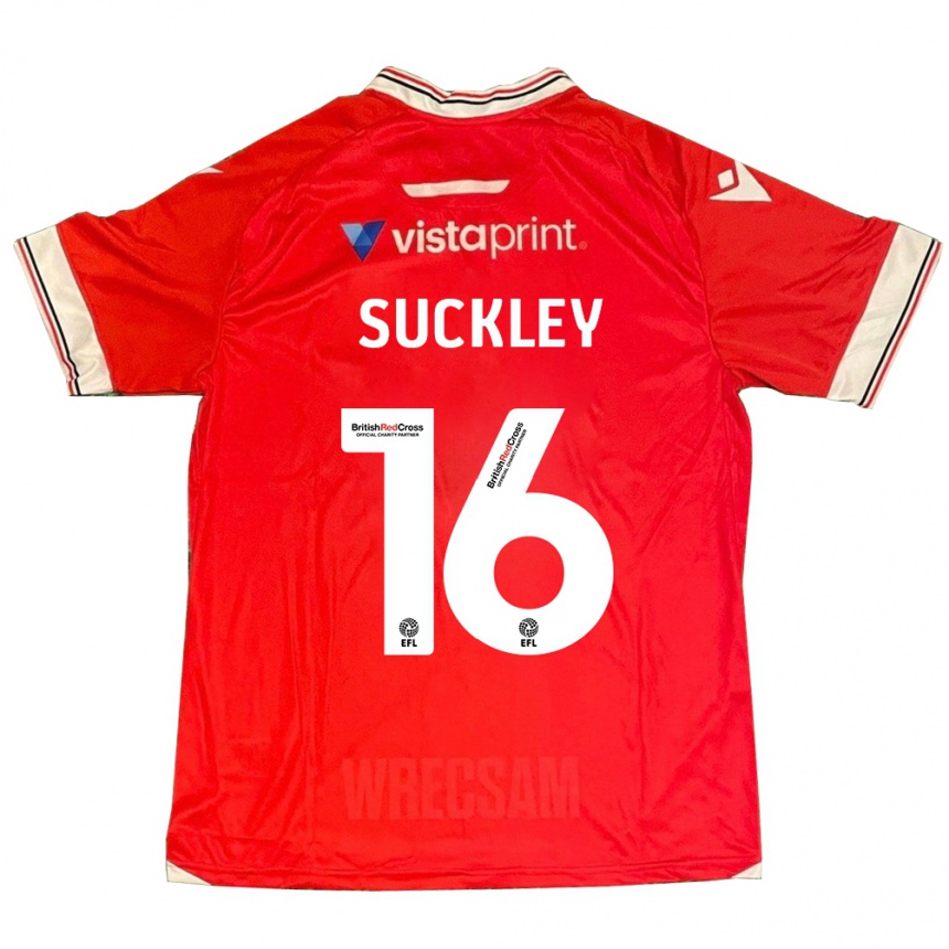 Vyrai Ava Suckley #16 Raudona Namų Marškinėliai 2023/24 T-Shirt