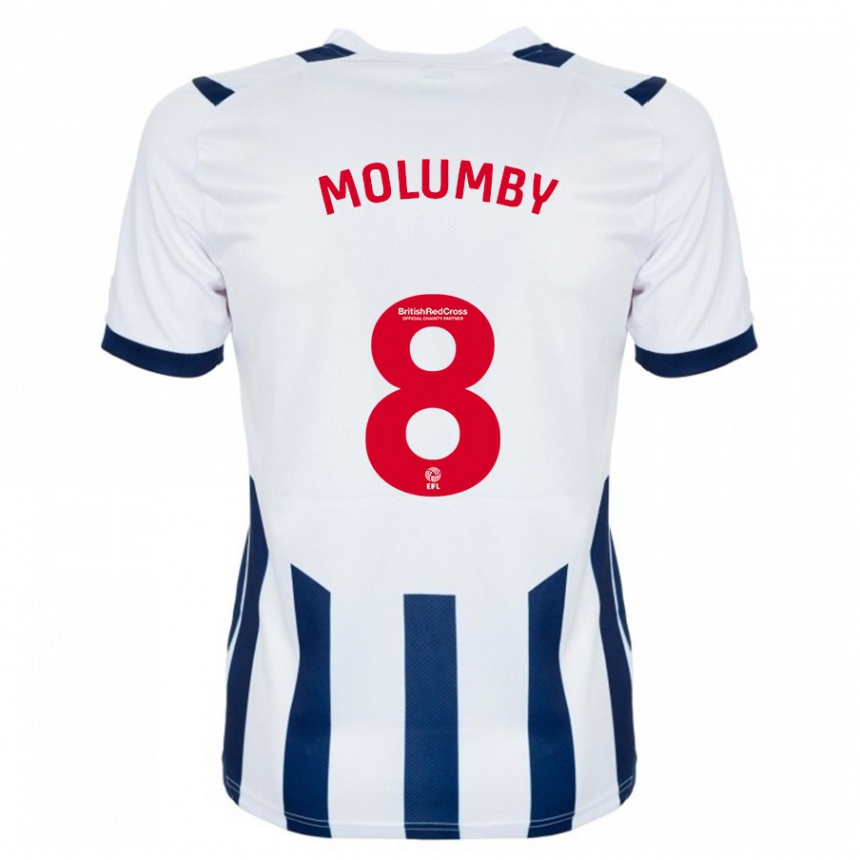 Vyrai Jayson Molumby #8 Baltas Namų Marškinėliai 2023/24 T-Shirt