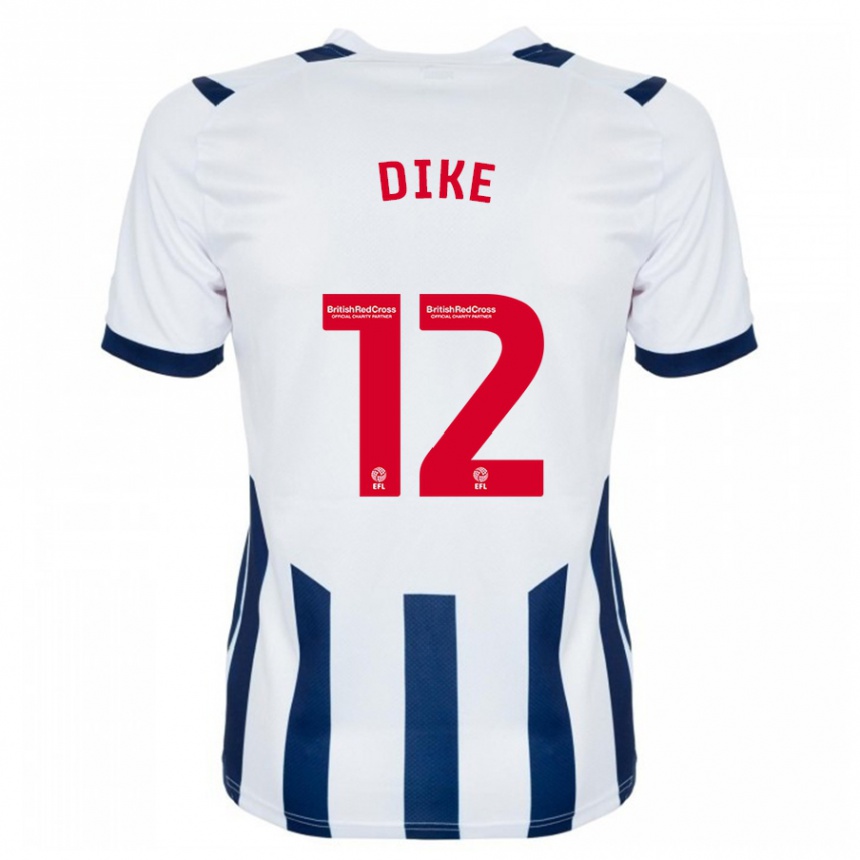 Vyrai Daryl Dike #12 Baltas Namų Marškinėliai 2023/24 T-Shirt