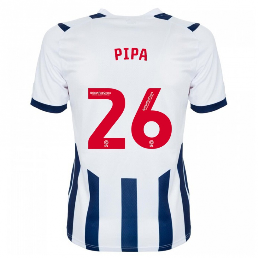 Vyrai Pipa #26 Baltas Namų Marškinėliai 2023/24 T-Shirt