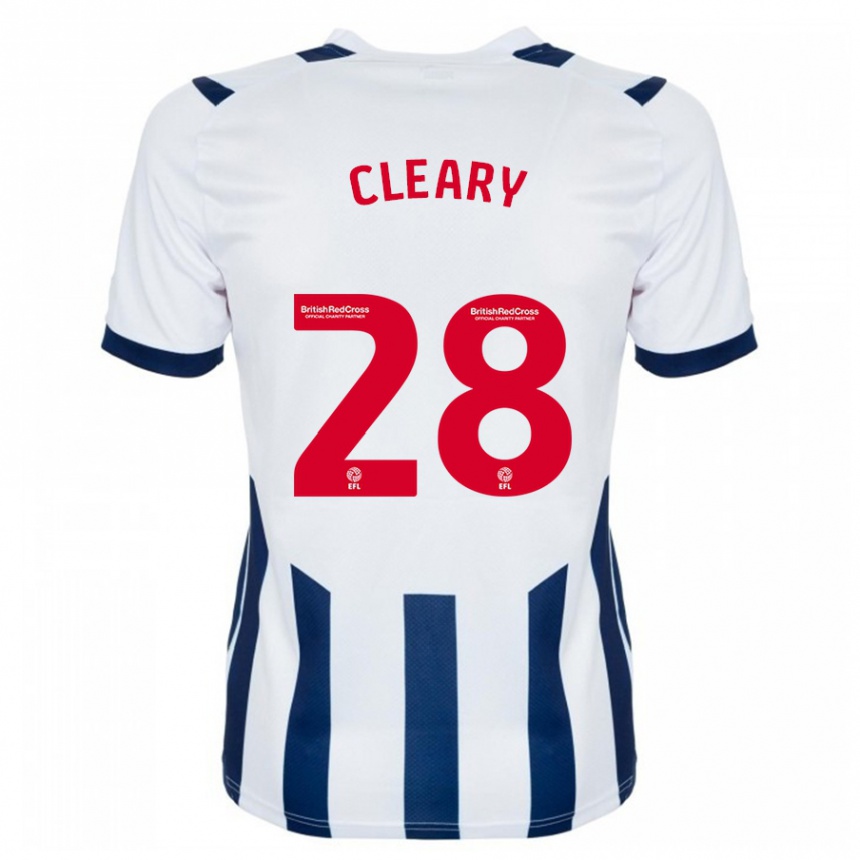 Vyrai Reyes Cleary #28 Baltas Namų Marškinėliai 2023/24 T-Shirt