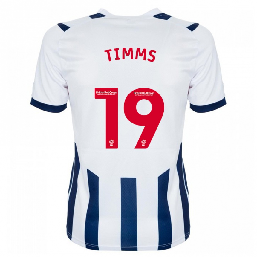 Vyrai Maria Timms #19 Baltas Namų Marškinėliai 2023/24 T-Shirt