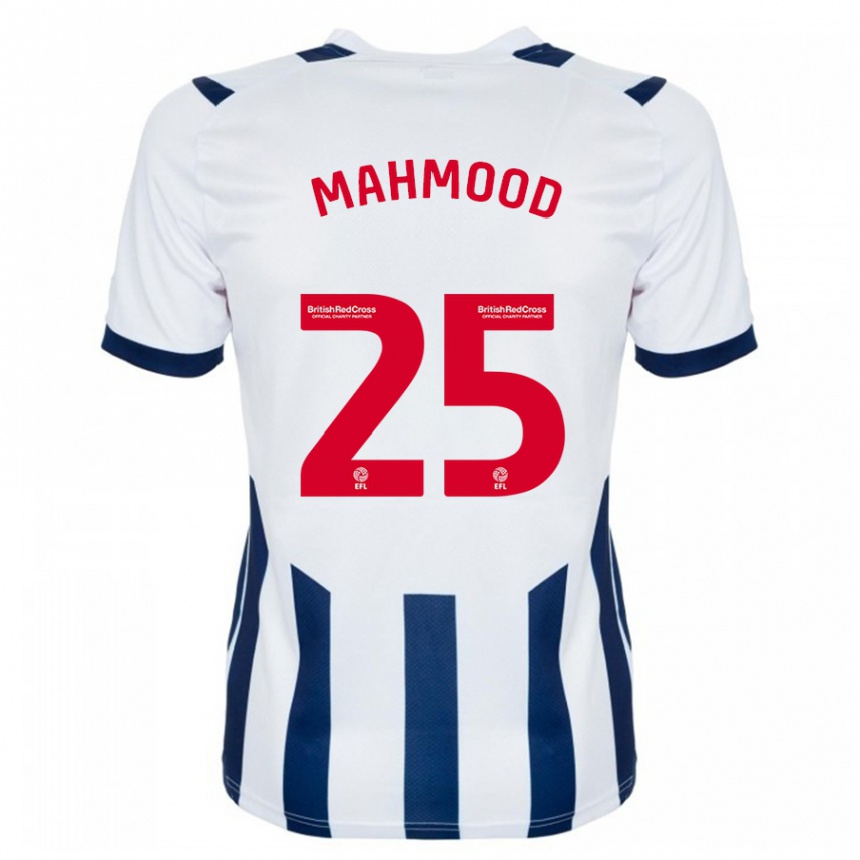 Vyrai Mahmood #25 Baltas Namų Marškinėliai 2023/24 T-Shirt