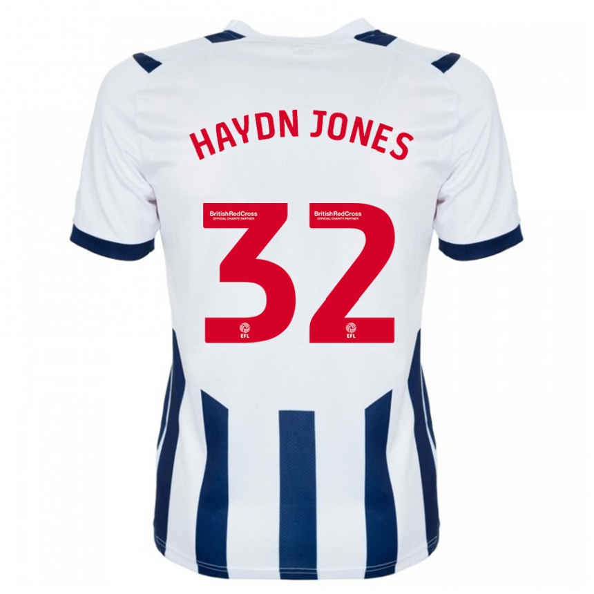 Vyrai Mackenzie Haydn Jones #32 Baltas Namų Marškinėliai 2023/24 T-Shirt
