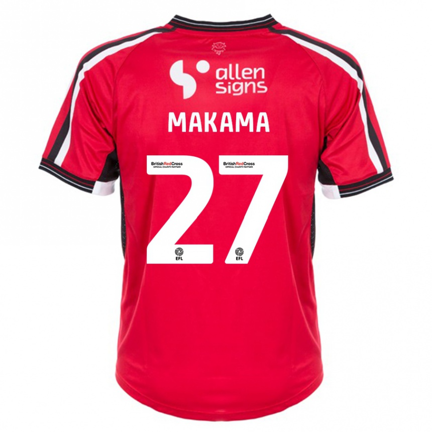 Vyrai Jovon Makama #27 Raudona Namų Marškinėliai 2023/24 T-Shirt