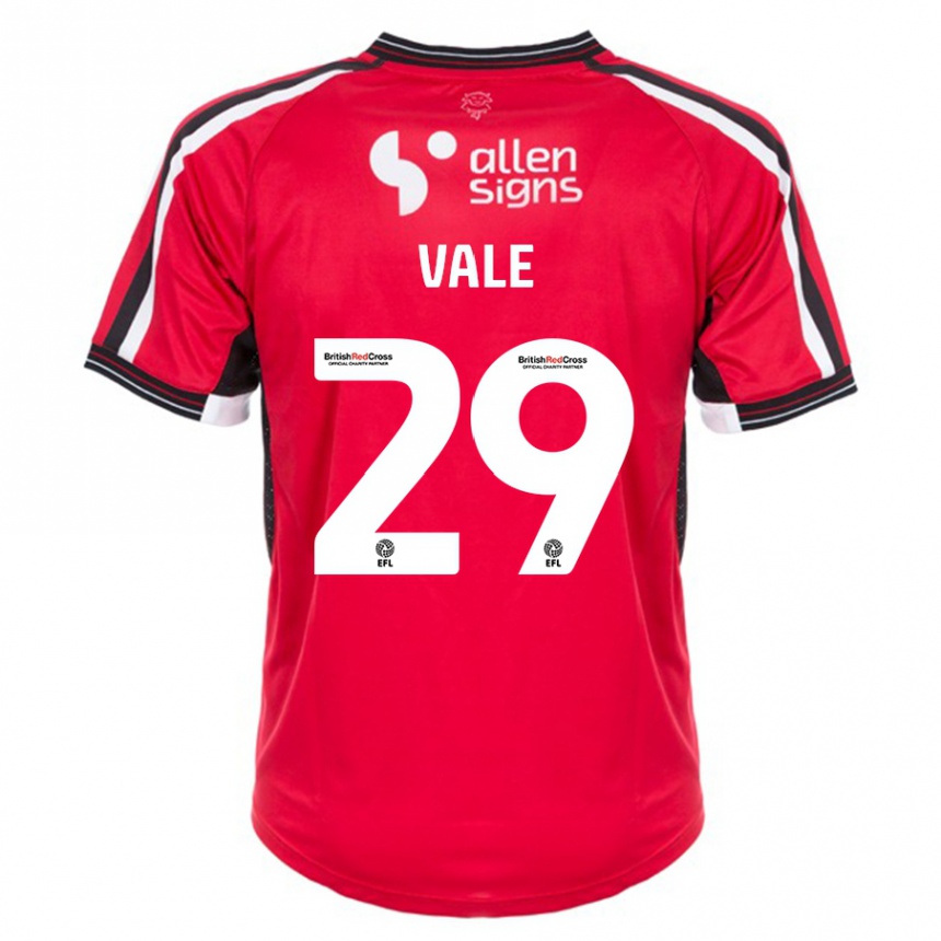 Vyrai Jack Vale #29 Raudona Namų Marškinėliai 2023/24 T-Shirt