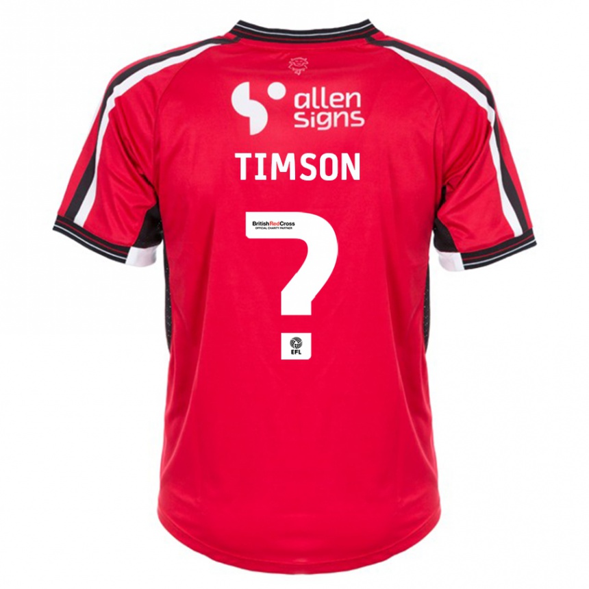 Vyrai Lana Timson #0 Raudona Namų Marškinėliai 2023/24 T-Shirt