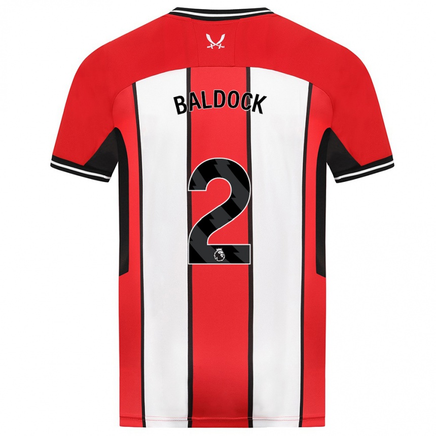 Vyrai George Baldock #2 Raudona Namų Marškinėliai 2023/24 T-Shirt