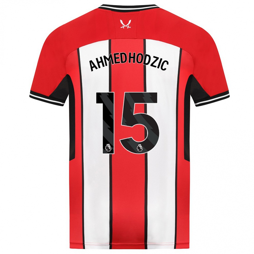 Vyrai Anel Ahmedhodzic #15 Raudona Namų Marškinėliai 2023/24 T-Shirt