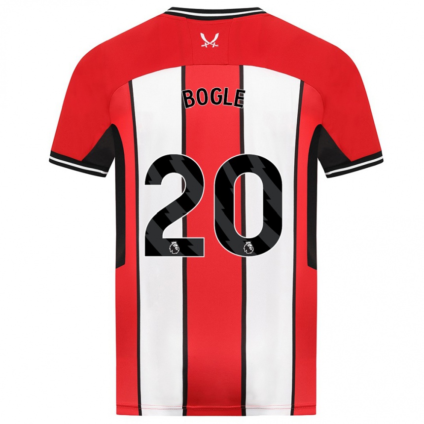 Vyrai Jayden Bogle #20 Raudona Namų Marškinėliai 2023/24 T-Shirt