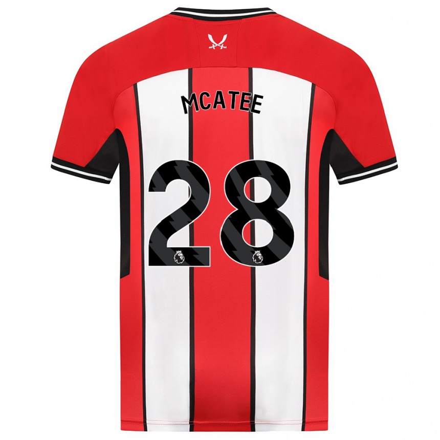 Vyrai James Mcatee #28 Raudona Namų Marškinėliai 2023/24 T-Shirt