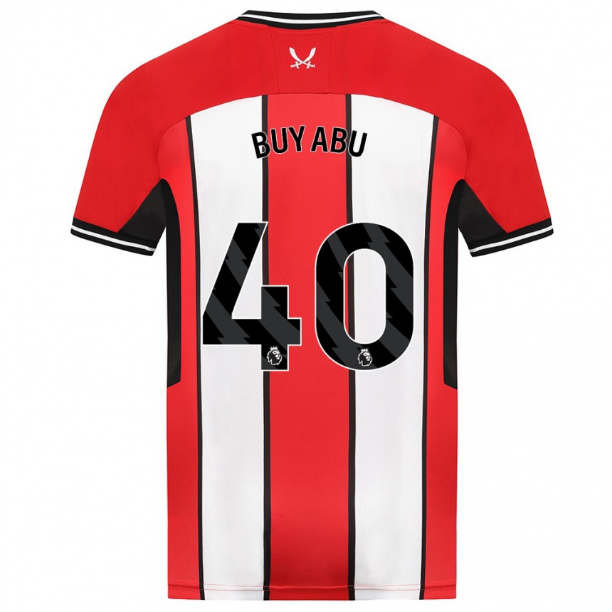 Vyrai Jili Buyabu #40 Raudona Namų Marškinėliai 2023/24 T-Shirt