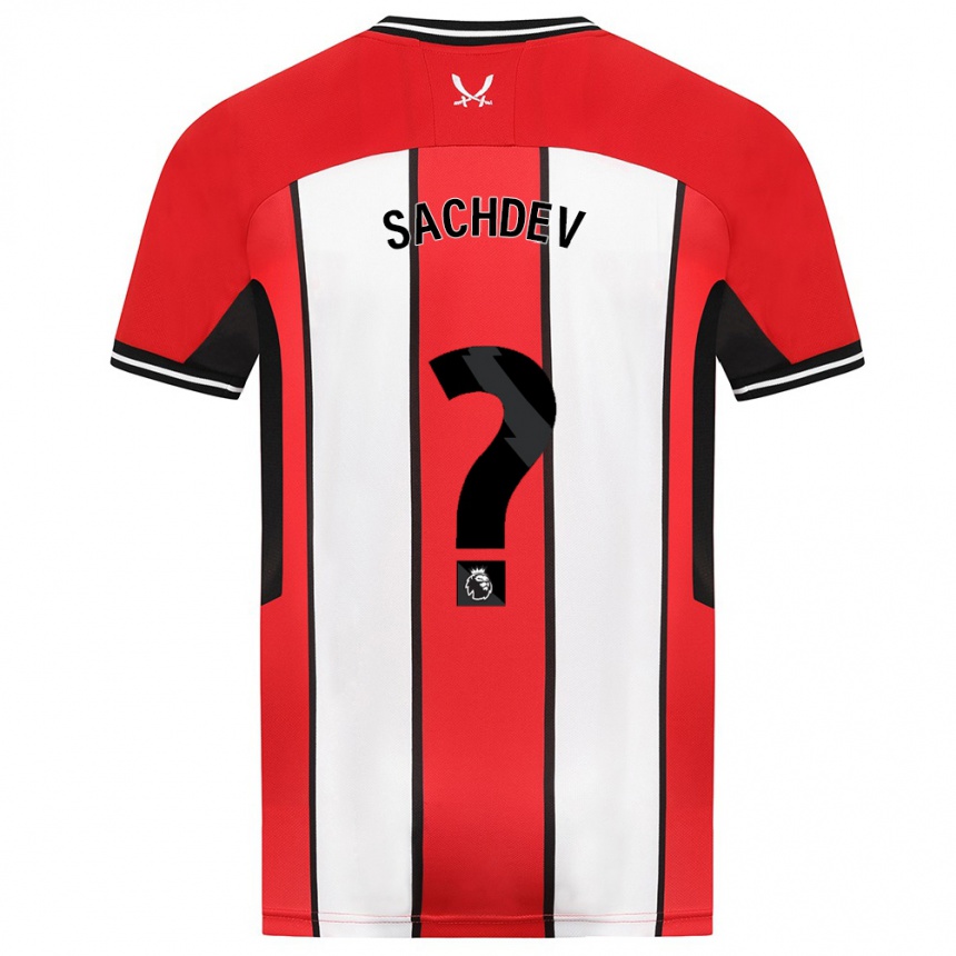 Vyrai Sai Sachdev #0 Raudona Namų Marškinėliai 2023/24 T-Shirt