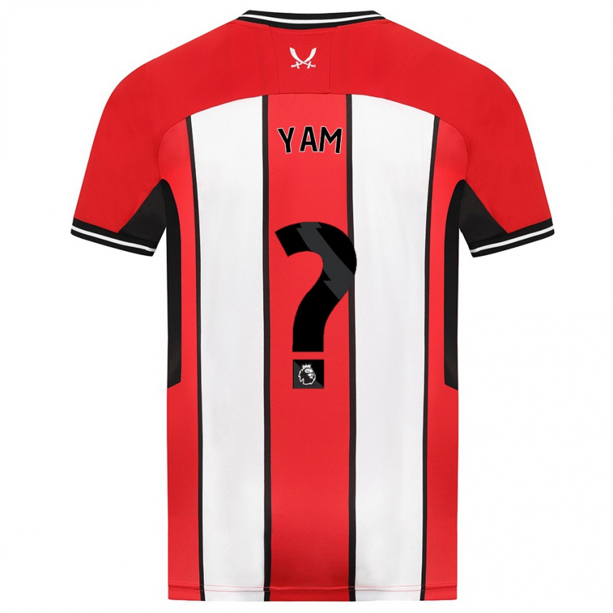 Vyrai Callum Yam #0 Raudona Namų Marškinėliai 2023/24 T-Shirt