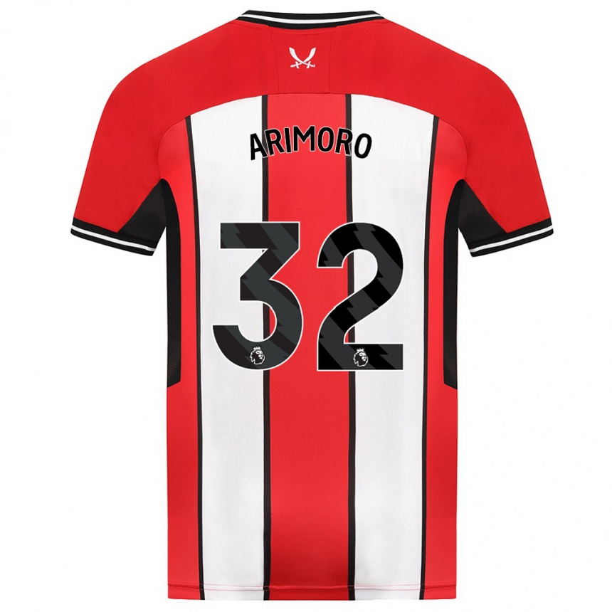 Vyrai Juliet Khinde Adebowale-Arimoro #32 Raudona Namų Marškinėliai 2023/24 T-Shirt