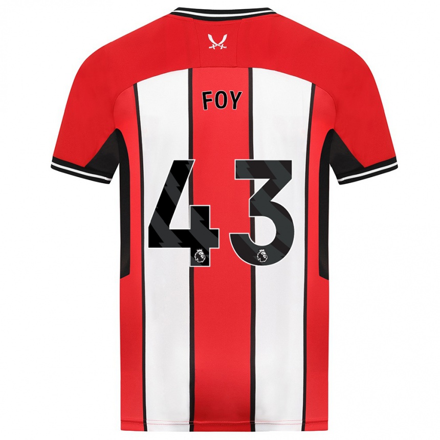 Vyrai Gus Foy #43 Raudona Namų Marškinėliai 2023/24 T-Shirt