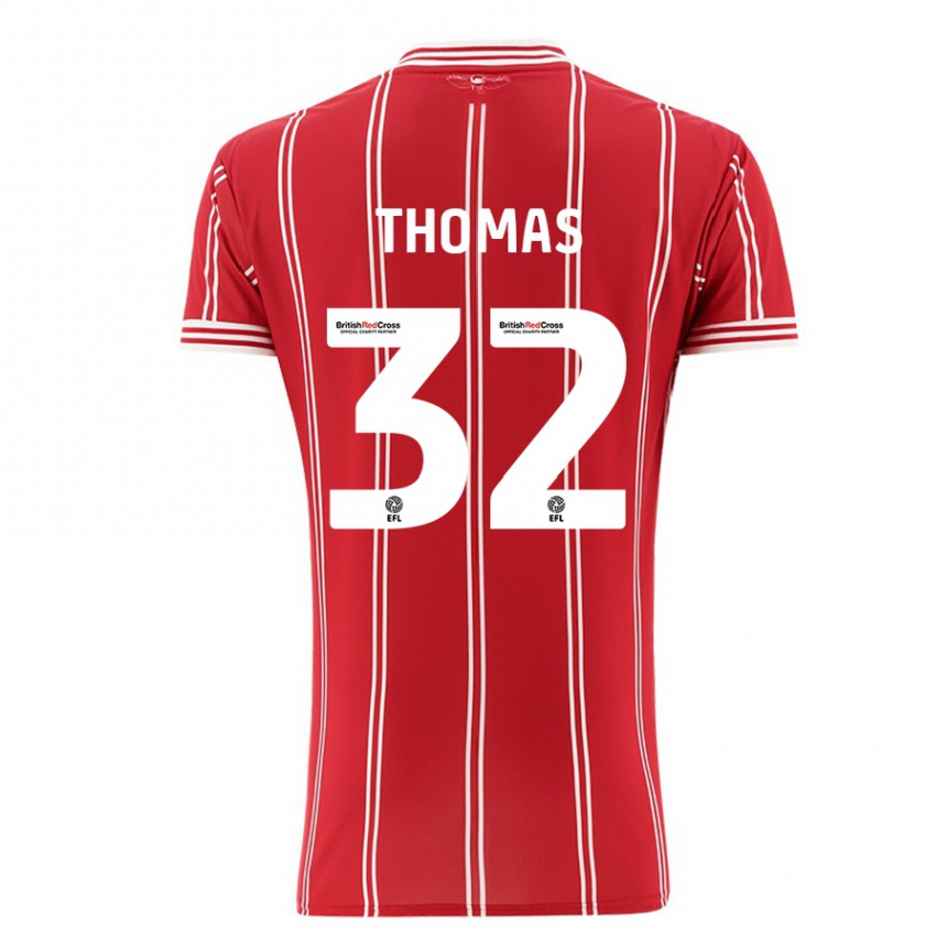 Vyrai Lewis Thomas #32 Raudona Namų Marškinėliai 2023/24 T-Shirt