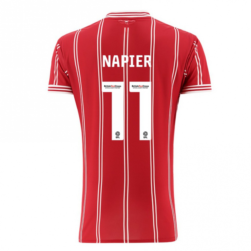 Vyrai Jamie-Lee Napier #11 Raudona Namų Marškinėliai 2023/24 T-Shirt