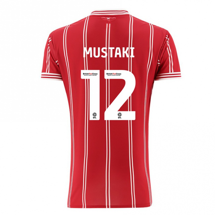 Vyrai Chloe Mustaki #12 Raudona Namų Marškinėliai 2023/24 T-Shirt