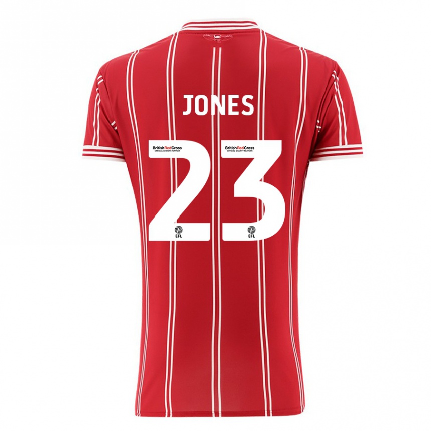 Vyrai Carrie Jones #23 Raudona Namų Marškinėliai 2023/24 T-Shirt