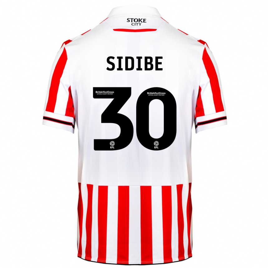 Vyrai Souleymane Sidibe #30 Raudona Balta Namų Marškinėliai 2023/24 T-Shirt