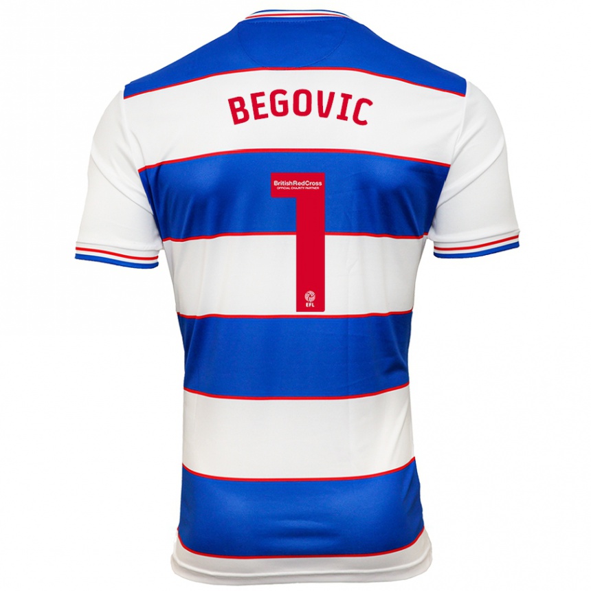 Vyrai Asmir Begovic #1 Balta Mėlyna Namų Marškinėliai 2023/24 T-Shirt