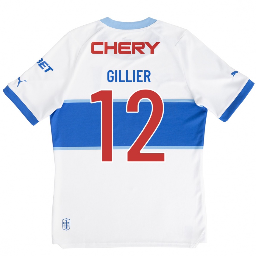 Vyrai Thomas Gillier #12 Baltas Namų Marškinėliai 2023/24 T-Shirt