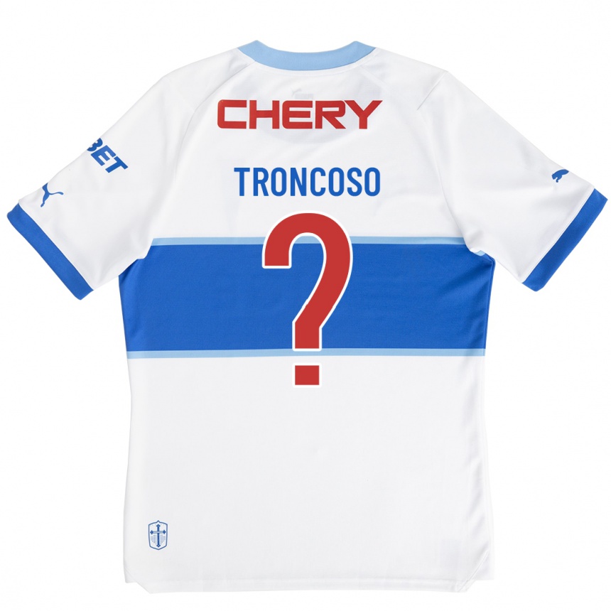 Vyrai Leonardo Troncoso #0 Baltas Namų Marškinėliai 2023/24 T-Shirt