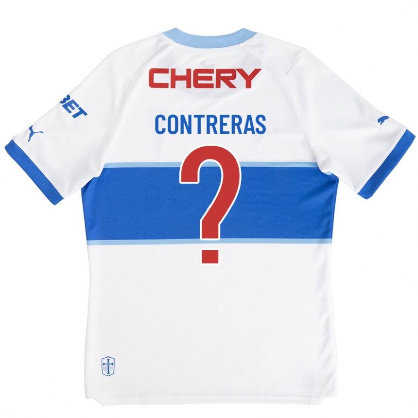 Vyrai Mathías Contreras #0 Baltas Namų Marškinėliai 2023/24 T-Shirt