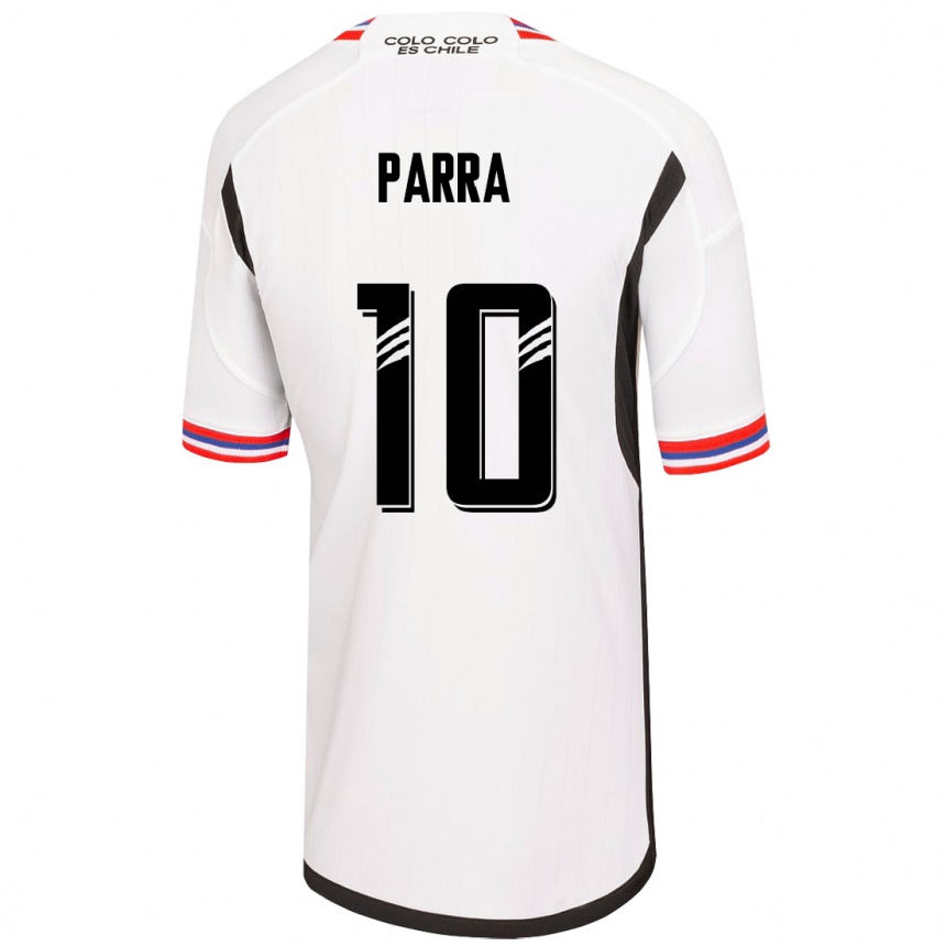 Vyrai Pablo Parra #10 Baltas Namų Marškinėliai 2023/24 T-Shirt