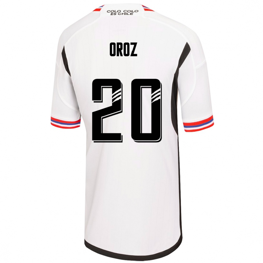 Vyrai Alexander Oroz #20 Baltas Namų Marškinėliai 2023/24 T-Shirt