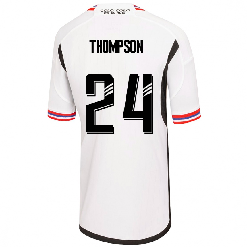 Vyrai Jordhy Thompson #24 Baltas Namų Marškinėliai 2023/24 T-Shirt