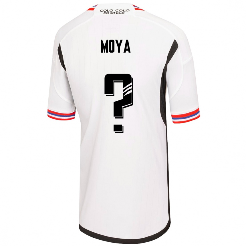 Vyrai Matías Moya #0 Baltas Namų Marškinėliai 2023/24 T-Shirt