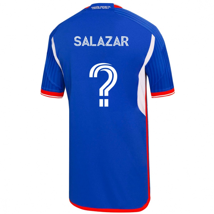 Vyrai Yahir Salazar #0 Mėlyna Namų Marškinėliai 2023/24 T-Shirt