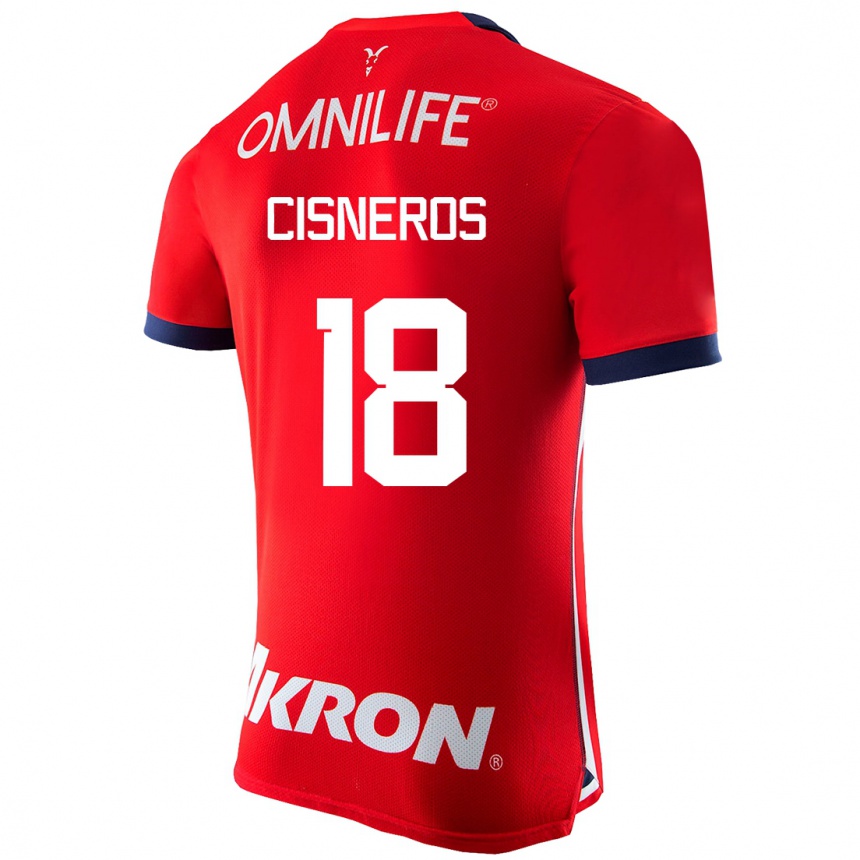 Vyrai Ronaldo Cisneros #18 Raudona Namų Marškinėliai 2023/24 T-Shirt