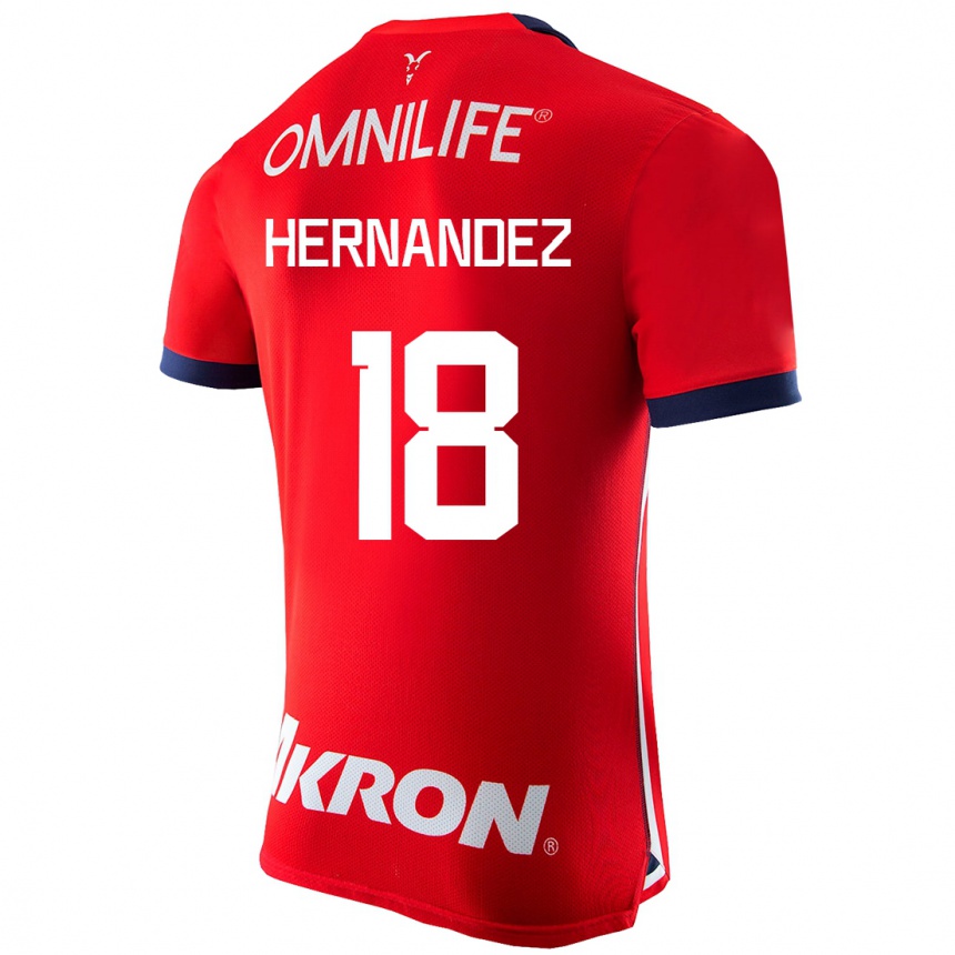 Vyrai Montserrat Hernandez #18 Raudona Namų Marškinėliai 2023/24 T-Shirt