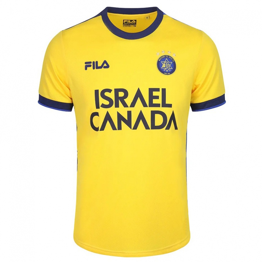 Vyrai Yuval Kfir #0 Geltona Namų Marškinėliai 2023/24 T-Shirt