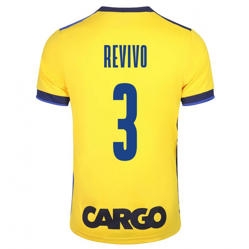 Vyrai Roy Revivo #3 Geltona Namų Marškinėliai 2023/24 T-Shirt