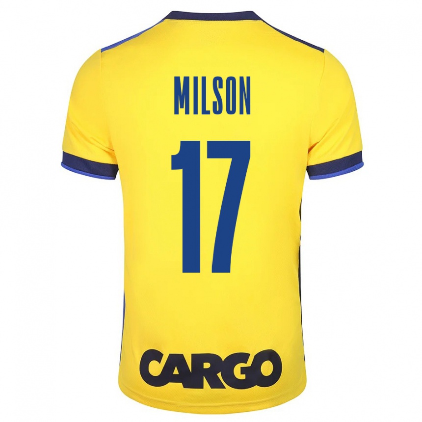 Vyrai Milson #17 Geltona Namų Marškinėliai 2023/24 T-Shirt