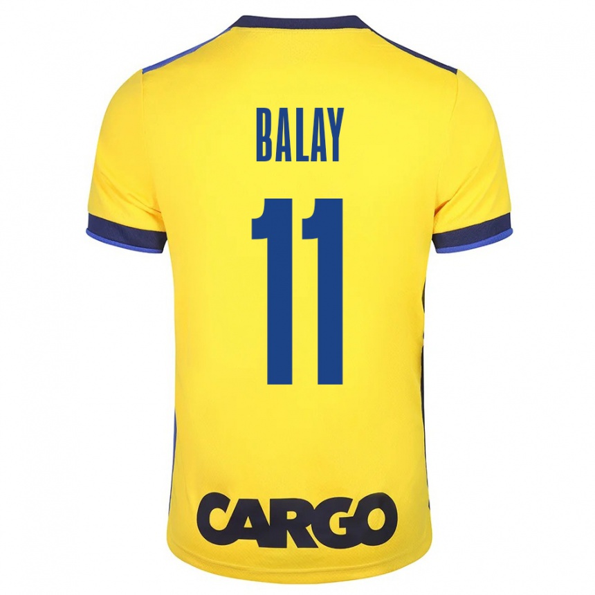 Vyrai Yehuda Balay #11 Geltona Namų Marškinėliai 2023/24 T-Shirt