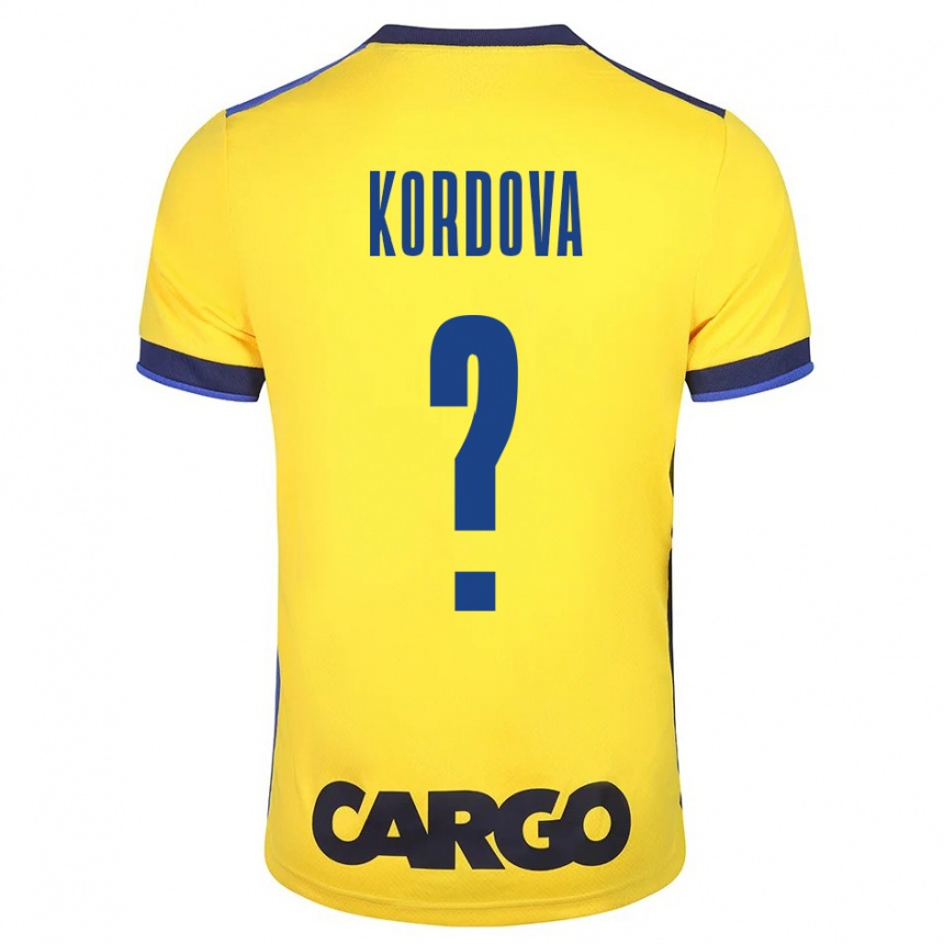 Vyrai Adir Kordova #0 Geltona Namų Marškinėliai 2023/24 T-Shirt