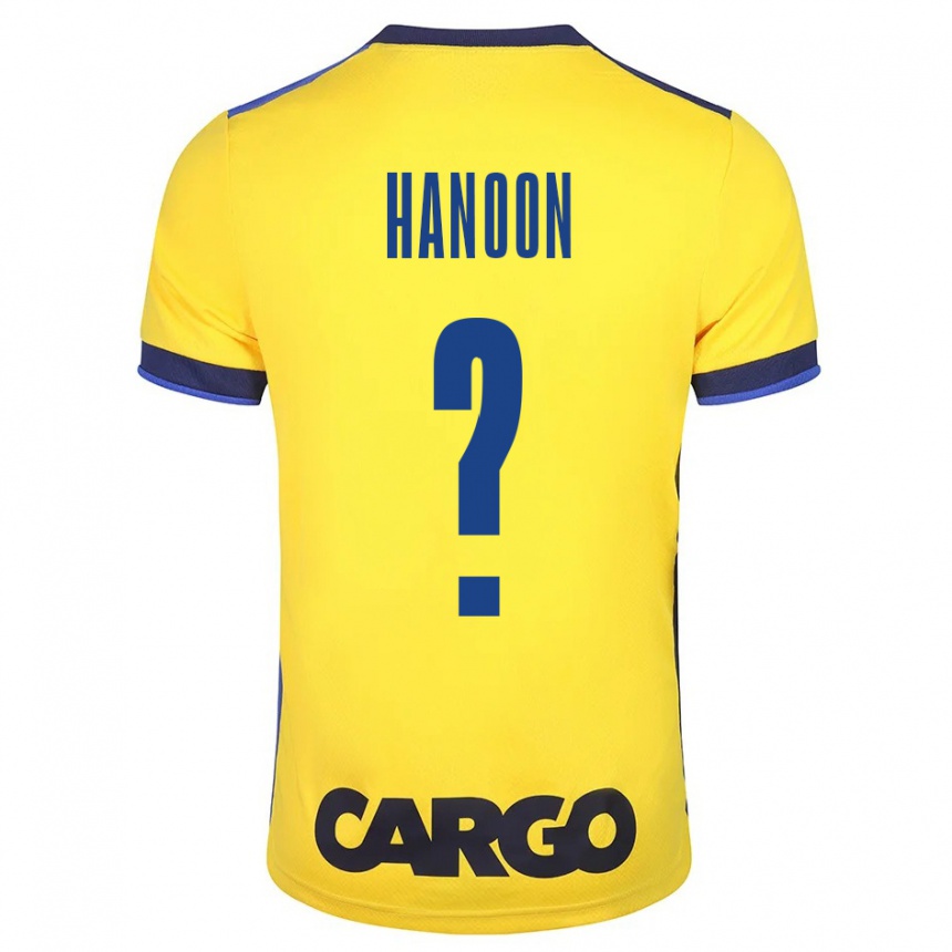 Vyrai Agam Hanoon #0 Geltona Namų Marškinėliai 2023/24 T-Shirt