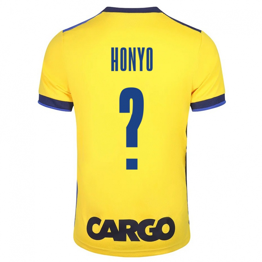 Vyrai Yoav Honyo #0 Geltona Namų Marškinėliai 2023/24 T-Shirt