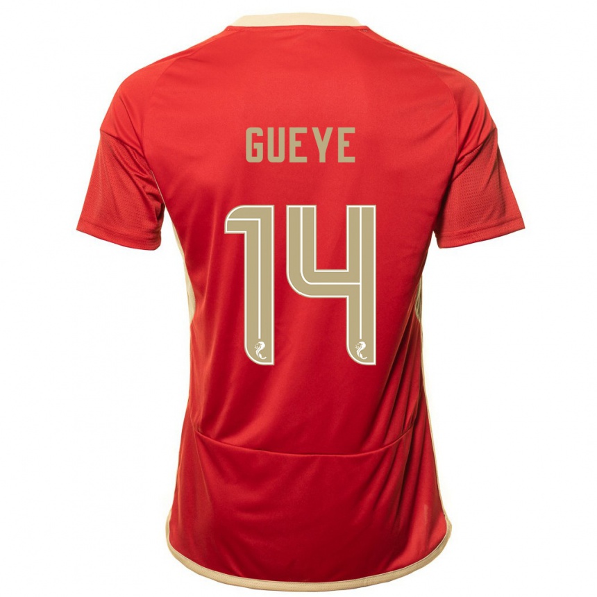 Vyrai Pape Habib Gueye #14 Raudona Namų Marškinėliai 2023/24 T-Shirt