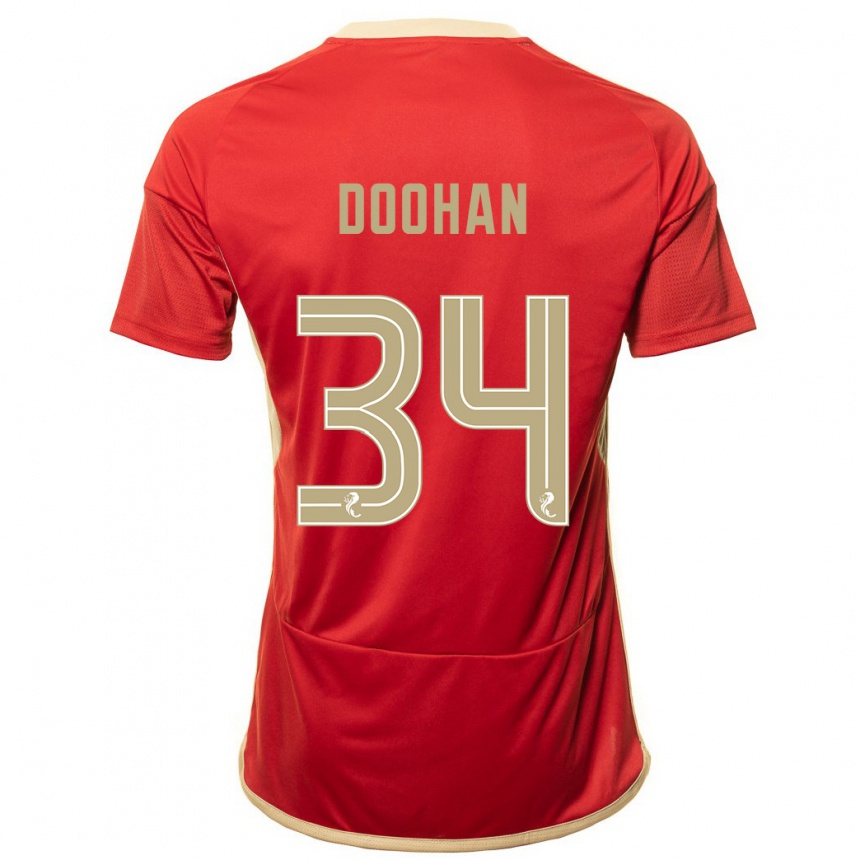 Vyrai Ross Doohan #34 Raudona Namų Marškinėliai 2023/24 T-Shirt