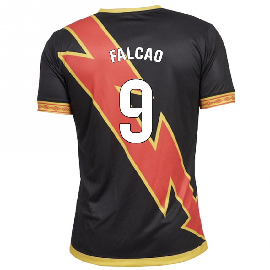 Vyrai Radamel Falcao #9 Juoda Išvykos Marškinėliai 2023/24 T-Shirt