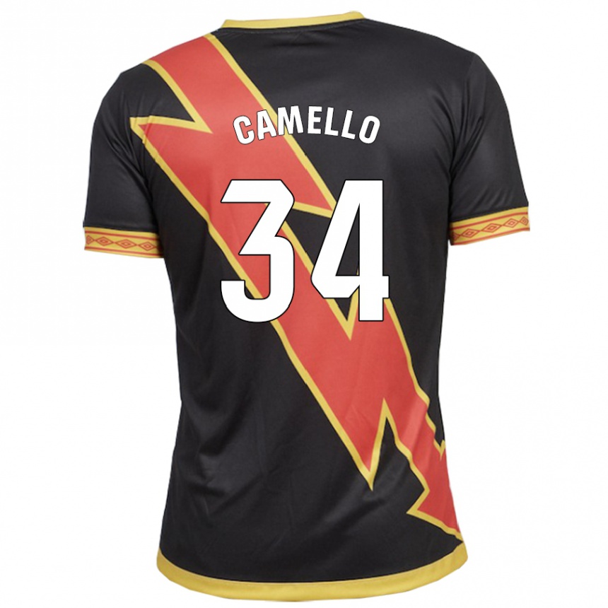 Vyrai Sergio Camello #34 Juoda Išvykos Marškinėliai 2023/24 T-Shirt