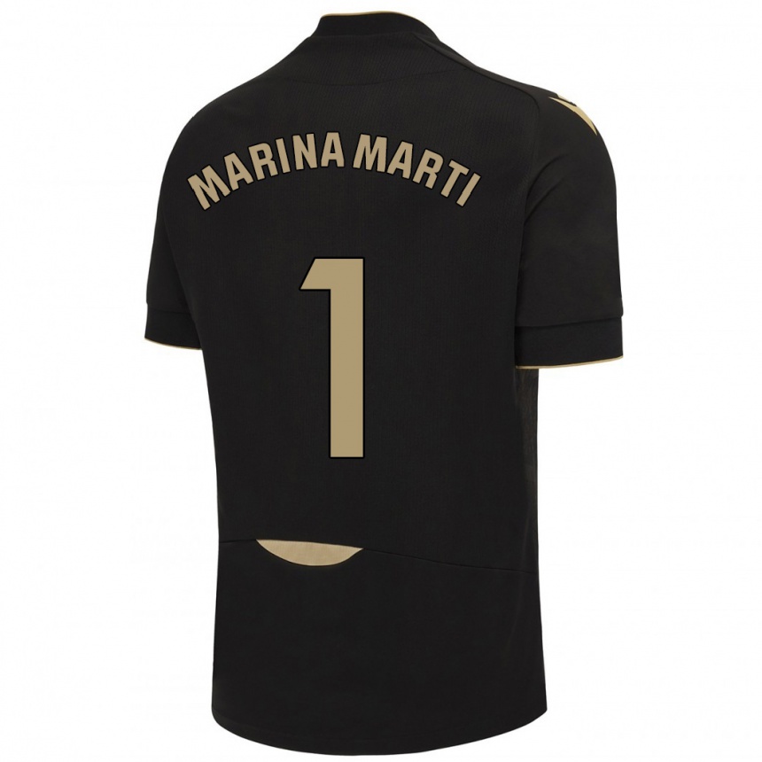 Vyrai Marina Martí #1 Juoda Išvykos Marškinėliai 2023/24 T-Shirt